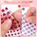 14 Sheets Face Gem Stickers Set - Mixed Color Crystal Rhinestones for Makeup | Self-Adhesive Face Jewels for Women & Girls - Buy Online on GoSupps.com