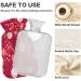 Christmas Ball Candy Snowflake Hot Water Bottle - 2L Fleece Cover for Hot & Cold Compress | International Shipping - Buy Online on GoSupps.com
