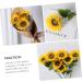 Cabilock 4pcs Simulated Sunflower Silk Flower Household Decorative Flower - Buy Online on GoSupps.com