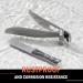 BEZOX Ergonomic Angled Head Toenail Clipper for Senior Thick Nails - Large Nail Clippers with Metal File for Men and Women (Large-Silver) - Buy Online on GoSupps.com
