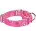 Dazzber Martingale Collar for Small Dogs - No Pull Anti-Escape Adjustable 20.3-27.9 cm Pink Fireworks Design - Buy Online on GoSupps.com
