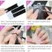 French Manicure Strips: 6 Sheets Black Self-Adhesive Nail Stickers - DIY Nail Art Stencils for Fingers and Toes - Buy Online on GoSupps.com