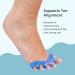 ZenToes Silicone Toe Spacers - Correct Toe Alignment & Bunion Relief - 1 Pair (Moonlight) | International Shipping Available - Buy Online on GoSupps.com