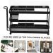 Buy Cabilock 4-Piece No-Drill Toothpaste Rack & Shower Organizer - Stylish Bathroom Storage Solution - Buy Online on GoSupps.com