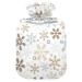 Winter Christmas Snowflake Heat bottle with cover Heat bottles for pain relief warm -up bag warming water bed Warmer with painful muscle injuries 1l