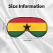 Flag of Ghana Soft Eye Mask | Comfortable Sleep Mask for Side Sleepers | Light Blocking & Pressure-Free Eyemask - Buy Online on GoSupps.com