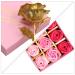 Rotumaty Floral Scented Bath Soap Rose Flower Petals Set - Perfect Gifts for Women, Girls, Mom - 12 PCS/Pink - Buy Online on GoSupps.com