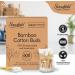 Bamboo Cotton Buds - 600 Biodegradable Ear Cleaning and Makeup Application Swabs - Buy Online on GoSupps.com
