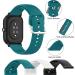 ECSEM Replacement Bands for Letsfit ID205L ID205S Smart Watch - Green/Black/White Silicone Wristbands - Large Size - Buy Online on GoSupps.com