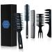 BasicForm Styling Hair Brush and Comb Set for Men, Vent Brush Round Hair Roller for Quiff, Pompadour, Slicked-back, Undercut
