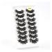 UAMOU 5/50 Boxes Russian Strip Lashes DD Curl Lashes 8 pairs 3D Mink Eyelashes Natural Fluffy False Eyelashes Extension Cheerfully (Color : 8Pairs G882 Size : 40 Boxes)