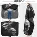 Three Skulls Barber Cape for Men and Women Adjustable Neckline Hair Cutting Kits Lightweight Waterproof Barber Apron Perfect for Salon & Home 55.1x64.9 inch - Buy Online on GoSupps.com