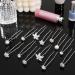 AUXSOUL Bridal Hair Pins - Crystal Pearl U-Shaped Diamond Clips for Wedding - 30Pcs (6 Styles) - Buy Online on GoSupps.com