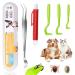 Nobleza - 5 Pcs Tick Remover Tools for Dog Painlessly Set of 3 Tick Hook and 2 Tick Tweezers for Cat and Horse