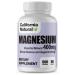 Magnesium 400 - California Natural - Powerful Magnesium Complex of Magnesium Citrate & Oxide - Keto Support Healthy Muscles Bones and Energy - Mineral Balance and Calming Effect - 400mg 90 Capsules