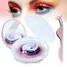 Self-adhesive eyelashes reusable false eyelashes waterproof no glue with eyelash clip portable small mirror (thickness)