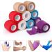 Multi-Size Sports Self Adhesive Elastic Bandage Colorful Sport Tape Elastoplast for Finger Ankle Knee Support Pads First Aid Kit (Color : Khaki Size : 7.5cmX4.5m) 7.5cmX4.5m Khaki - Buy Online on GoSupps.com