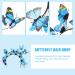 FRCOLOR Butterfly Fascinator Hat Derby Headband Light Up Festival Crown Halloween Costume Boho Wedding Headpiece for Women Girls Carnival Party - Buy Online on GoSupps.com