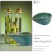 KALLORY Essential Oil Mixing Dish - Ceramic Spa Bowl for Facial Masks & Aroma Oils | Blue - Buy Online on GoSupps.com