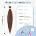Feshfen Pre-Stretched Braiding Hair Extensions - 65 cm 8 Pack Yaki-Texture Synthetic Hair in Light Auburn 30# | Perfect for Easy Braiding - Buy Online on GoSupps.com