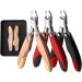 Nail Clipper Set Fold Nail Art Cuticle Nipper Clipper Edge Cutter Manicure Scissor Plier Portable Tool Pedicure Toenail Ingrown Portable (Color : Black) - Buy Online on GoSupps.com