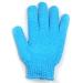 Exfoliating Bath Gloves 2 Pairs - Luxury Spa Hand Gloves for Dead Skin Cell Remover & Shower Massage - Blue & Green - Buy Online on GoSupps.com