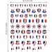 Shakven Stickers Design Sticker Decals - Self-Adhesive Nail Decals Supplies Women Nail Stickers For French Flag Design - Buy Online on GoSupps.com