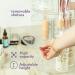 360 Rotating Makeup Organizer - Adjustable Height, Fully Rotatable - Ideal Cosmetic Storage for Bedroom Dresser or Vanity Countertop (Clear) - Buy Online on GoSupps.com