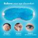 Cooling Eye Mask GLAMZA Reusable Hot Cold Gel Bead Eye Mask for Dark Circles Puffy Eyes Migraine Headache - Blue - Buy Online on GoSupps.com