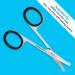 Equinox Mustache Scissors - Ideal for Precise Trimming of Facial Hair and Grooming Needs - Curved Safety Design for Brows, Mustache, Eyelashes, and More - Buy Online on GoSupps.com