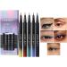Glitter Liquid Eyeliners - Waterproof Eye Liner Eye Liner Pencil 5 Colors Color Eyeliners Long-Lasting Glitter Eye Liner Pencil for Girls Dance Night Women B - Buy Online on GoSupps.com