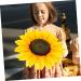Gadpiparty 2pcs Holding Sunflower in Hand Children Playthings Sunflower Shaped Cloth Sunflower Head Ornaments - Buy Online on GoSupps.com