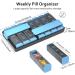 AM PM Pill Organizer - 7 Day Weekly Vitamin Organizer for Fish Oil & Supplements | International Shipping - Buy Online on GoSupps.com