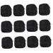 Healeved 12pcs Sanitary Napkin Storage Bag Storage Bag Zipper Period Pouch Large Wallets for Women Extra Capacity Napkin Storage Bags Portable Girl Carry Grocery Bag Cotton Linen Blackx12pcs 11x11x3cmx12pcs