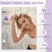 Fretech Purple Scalp Massage Brush - 2 Silicone Bristle Types for Sensitive Scalps Deep Cleaning and Hair Growth Stimulation - Buy Online on GoSupps.com