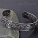 Wide Copper Magnetic Bracelet for Men Copper Wristband Pewter Plated Holistic Magnetic Band with 6 Strong Magnets Adjustable- Viking Eagle -VEP (M: Wrist 16.5-19.5cm/6.5-7.7") - Buy Online on GoSupps.com