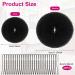 URAQT Hair Donut Bun Maker Set 4 Pcs - Blonde Chignon Doughnut Bun Hair Accessories with 30 Hair Pins - Black Ring Style Shaper for Women, Girls & Kids - Buy Online on GoSupps.com