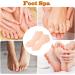 Silicone Moisture Socks for Dry Cracked Feet - Foot Care Spa Gel Socks for Women (Beige) - Buy Online on GoSupps.com
