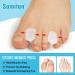 Sumifun Silicone Toe Separator - 8 Pairs Gel Bunion Corrector Pads for Overlapping & Crooked Toes - Reusable Hammer Toe Spacer for Men & Women - Buy Online on GoSupps.com