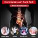 GearUp Decompression Back Belt | Lumbar Support for Lower Back Pain Relief (29-49 Waist) - Ideal for Men & Women - Buy Online on GoSupps.com