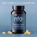 NFO Omega 3 6 9 Salmon Oil 120 Capsules Made in Norway High-dose Salmon Oil with high DPA EPA DHA Concentration in The Form of triglycerides A Natural Complex with Fish Oil from Fresh Wild Fish - Buy Online on GoSupps.com