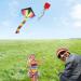 Homdipoo Rainbow Octopus Kite 2-Pack for Kids and Adults - Easy-to-Fly Kites with Handles and 300ft String - Outdoor Beach Kite in Multicolor (MUL+Blue) - Buy Online on GoSupps.com