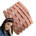 Skinny Headbands for Women | Retractable Women Hairbands Folding Design | No Slip Face Wash Headband Adjustable Women Spa Headband for Women Girls Little Kids Pink