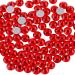 Beadsland 1440 pieces flat back rhinestones nail crystals rhinestones for nails light red SS16 (3.8- 4.0mm) light red SS16/1440PCs
