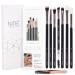 Nir Eye Brush Set - Award Winning Eye Makeup Brushes for Eyes and Brows Including Eye Shadow Brush Set Eyebrow Brush and Tweezers Rose Gold