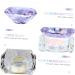DOITOOL Nail Art Crystal Cup Empty Travel Pot Clear Tumblers Bead Containers Cream Lotion Jar Travel Containers for Creams Sheer Nail Polish Empty Sample Jar Purple Cover Glass Cosmetic 6.5x8cm Purple - Buy Online on GoSupps.com