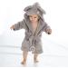 Bamu Baby Town Bathrobe for Boys & Girls | Soft Plush Fleece Hooded | Sizes 6-24 Months & 2-6 Years | Elephant Gray - Buy Online on GoSupps.com