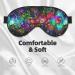 Bright Colorful Art Print Unisex Sleep Mask - Double-Sided Eye Mask for Sound Sleep & Skin Care - Buy Online on GoSupps.com