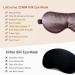 LaCourse 100% Genuine 22Momme Mulberry Silk Eye Mask - Grey Purple | Comfortable & Blackout Sleep Mask | Elasticated Silk Band | Pure Silk Filler | Gift Set - Buy Online on GoSupps.com
