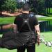 Customizable Craftsman Golf Waterproof Black Blue Golf Bag with Adjustable Backpack Straps - Personalize with Your Name Stitched - Star Design - Replacement Option - Buy Online on GoSupps.com